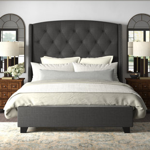 GREYLEIGH™ Brigg Upholstered Wingback Bed