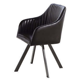 BSD NATIONAL SUPPLIES Tufted Leather Solid Back Arm Chair