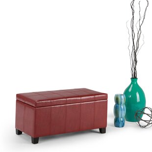 SIMPLI HOME Dover Faux Leather Ottoman