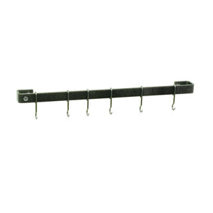 ENCLUME Handcrafted Wall Rack Utensil Bar with 6 Hooks