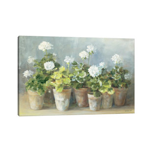 CLASSICLIVING Leinwandbild Geraniums