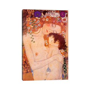 ICANVAS Mother And Child by Gustav Klimt - Wrapped Canvas Print