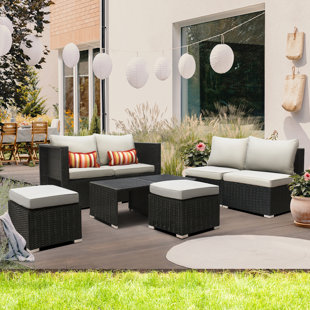 PATIO NOVAGARDEN 6 - Person Outdoor Seating Group with Cushions