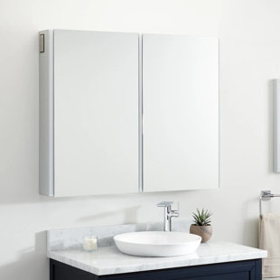 SIGNATURE HARDWARE 39" Leda Lighted Medicine Cabinet with Tunable LED and Wireless Speaker