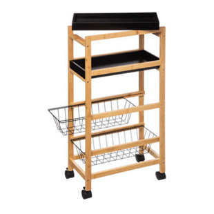 5FIVE Solid Wood Kitchen Cart
