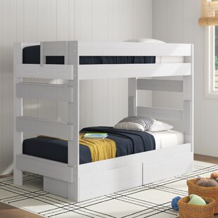 VIV + RAE™ Decimus Twin over Twin 2 Drawer Solid Wood Standard Bunk Bed