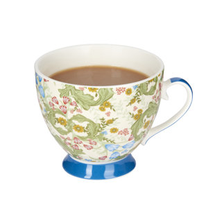 KitchenCraft 400ml Floral China Mug (Set of 4)