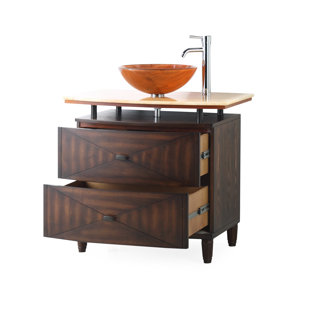 BENTON COLLECTION 36'' Single Bathroom Vanity with Cultured Marble Top