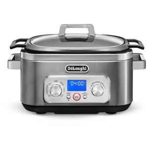 DELONGHI De'Longhi Livenza Multi-Cooker, Stainless Steel - 6 qt - Crock Pot Slow Cooker