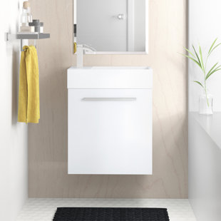 CUTLER KITCHEN AND BATH Boutique Single Bathroom Vanity with Cultured Marble Top