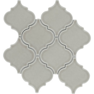 EMSER TILE Morocco™ 10" x 11" Beveled Ceramic Arabesque Mosaic Wall Tile