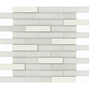 EMSER TILE Volare™ 12" x 12" Glass Grid Mosaic Tile