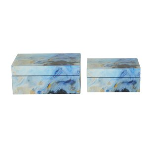 COSMOLIVING BY COSMOPOLITAN Decorative Box (Set of 2)