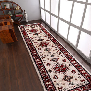 FOUNDRY SELECT Bautz Handmade Hand Knotted Afghan Gold/Red Rug