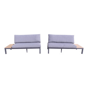 COURTYARD CASUAL FURNITURE 65'' Aluminum Outdoor Loveseat