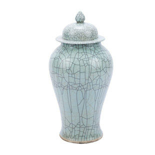 LEGEND OF ASIA Green Indoor / Outdoor Porcelain Jar