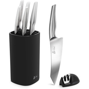 DDF IOHEF 7 Piece Stainless Steel Knife Block Set