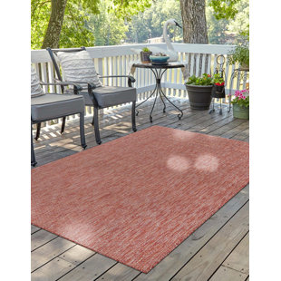 WADE LOGAN® Avaughn Rust Red/Beige Indoor/Outdoor Rug
