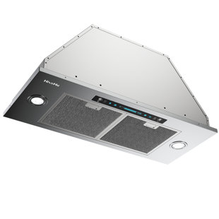 Hisohu 36 Inches 900 Cubic Feet Per Minute CFM Ducted Insert Range Hood with Mesh Filter and Light Included