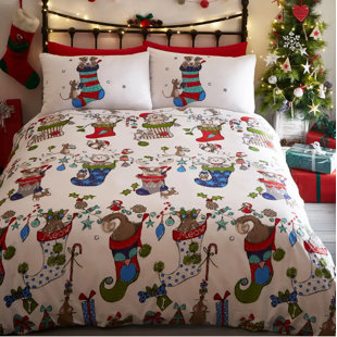BEDMAKER Polyester No Pattern Duvet Cover Set with Pillowcases