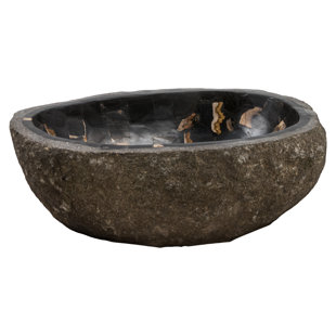 Belfry Bathroom Bridget 560mm L x 520mm W Black Stone Specialty Sink