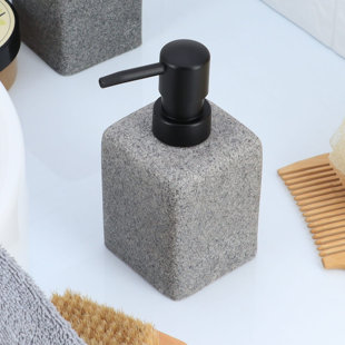 EVIDECO Granite Square Bath Hand Soap & Lotion Dispenser 10 FL OZ