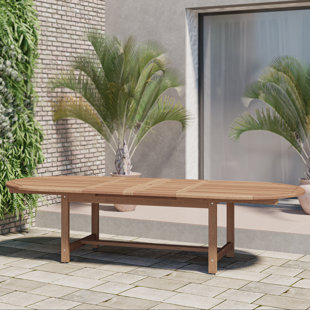 SOL 72 OUTDOOR™ Pascoe Extendable Oval Teak Outdoor Dining Table