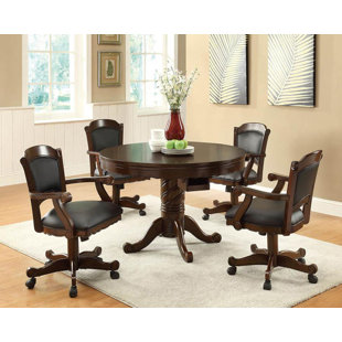 CANORA GREY Pennee Game Chair With Casters Black And Tobacco