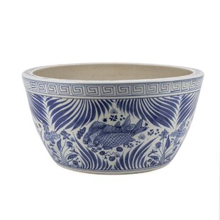 LEGEND OF ASIA Porcelain Global Inspired Decorative Bowl in Blue/White