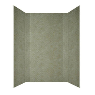 FROMPLAINTOBEAUTIFULINHOURS Herringbone - Mirroflex - Tub And Shower Wall Panels - Travertine