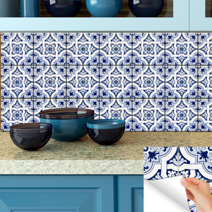 MI ALMA 7'' W x 7'' L Vinyl Peel and Stick Mosaic Tile