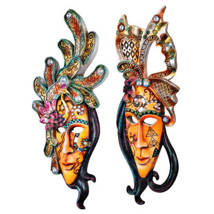 DESIGN TOSCANO Handmade Boho Animals Wall Decor on Polyresin