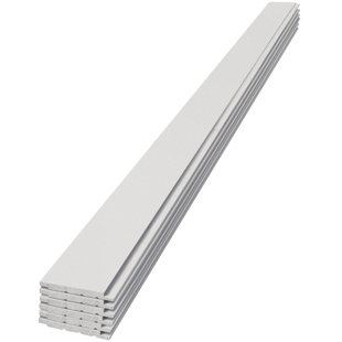UFP-EDGE 1 in. X 6 in. X 6 ft. Primed White Smooth Nickel Gap Shiplap (Set of 6)