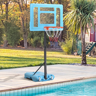 SOOZIER Height Adjustable 68" Steel Outdoor Basketball Hoop