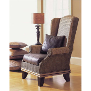PADMAS PLANTATION Bali Upholstered Wingback Chair