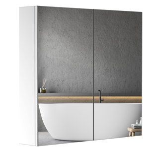 REBRILLIANT Claverton Stainless Steel Wall Bathroom Cabinet