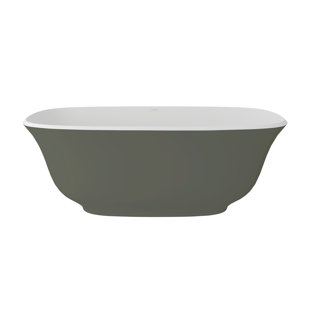 VICTORIA + ALBERT Amiata 64.75" x 31.5" Freestanding Soaking Volcanic Limestone™ Bathtub