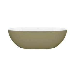 VICTORIA + ALBERT Barcelona 66.875" x 31.75" Freestanding Soaking Volcanic Limestone™ Bathtub