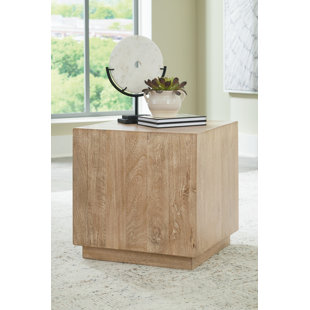 SIGNATURE DESIGN BY ASHLEY Belenburg Solid Wood Block End Table