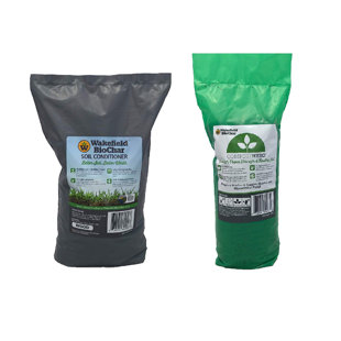 Wakefield Biochar Organic Soil Conditioner and Organic Compost Growing Kit (Set of 2)