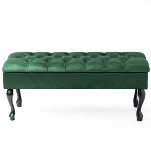 BENCH4HOME Velvet Upholstered Storage Bench