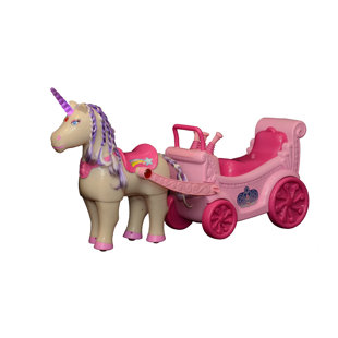 SKYTEAM TECHNOLOGY My Little Unicorn with Carriage Ride-on Toy