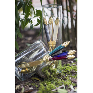 RIVADOSSI SANDRO 6-tlg. Besteckset Arianna Oro aus 18/10 Edelstahl für 6 Personen