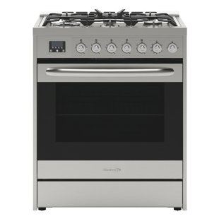 KoolMore 30" 5 Cubic Feet Smart Gas Free Standing Range with 5 Burners