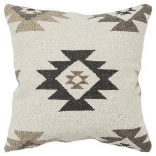 HOMEROOTS Ikat Cotton Throw Pillow