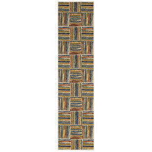 Mohawk Home Box Striped Nylon Tufted Multi Area Rug