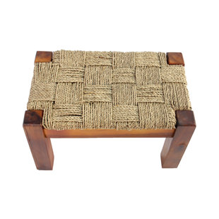 MADE4HOME Solid Wood Accent Stool (Set of 2)