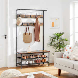 MERCURY ROW Alora Hall Tree 100cm Wide with Bench and Shoe Storage