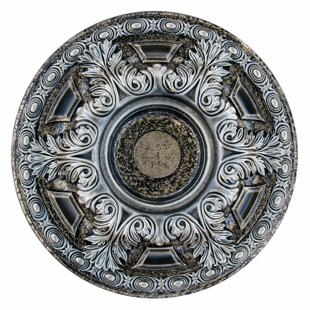 FROMPLAINTOBEAUTIFULINHOURS Bright Night 23" D Polyurethane Hand Painted Ceiling Medallion