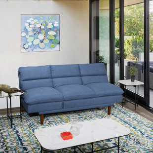 MYLOTUS-HOME Lukasina 76.38'' Upholstered Convertible Sofa